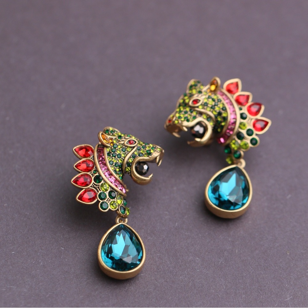 Unsigned Heidi Daus Stunning Multi Colored Rhines… - image 2